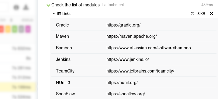 Attaching tables